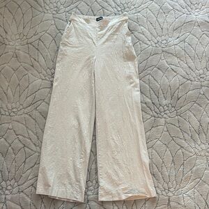 Express Cream Wide Leg Women's Pants